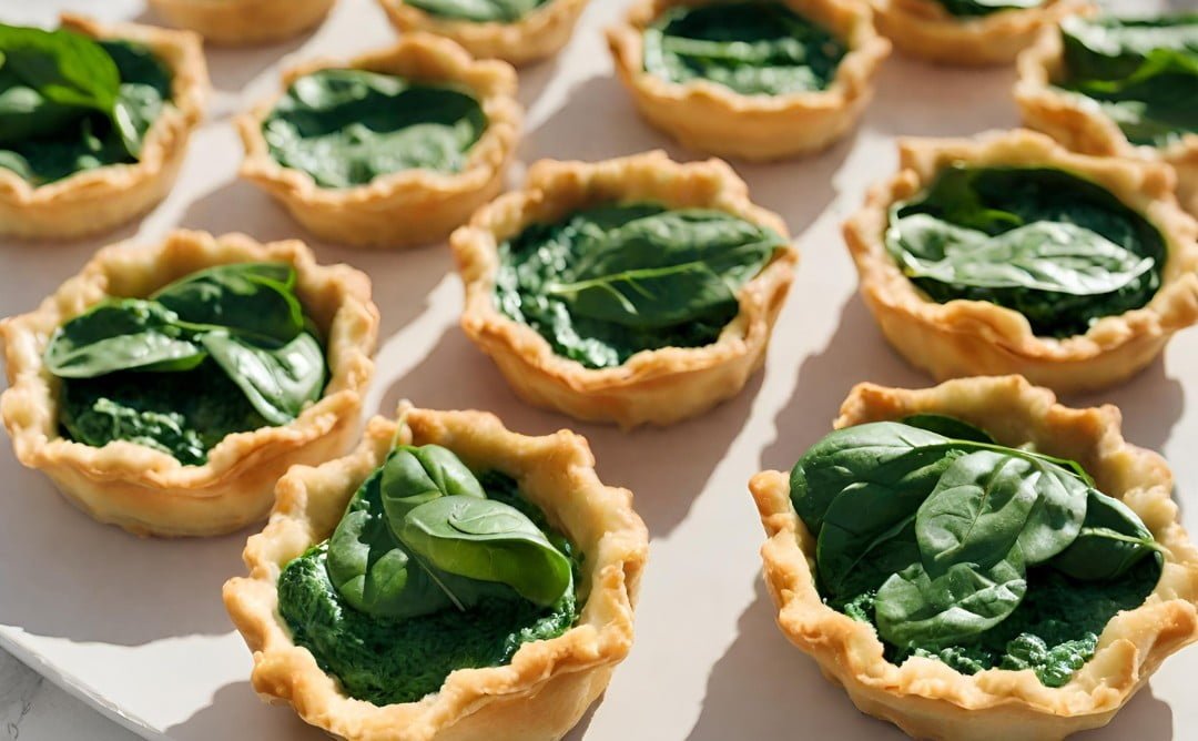 wytrawne tarteletki ze szpinakiem